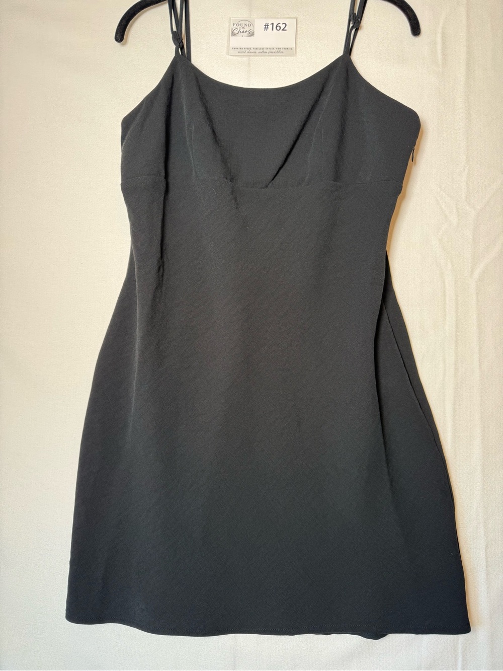 a new day Black Spaghetti-Strap Mini Dress